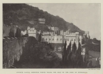 Gwyrch Kasteel, Abergele, Noord-Wales, de Residentie van de Graaf van Dundonald