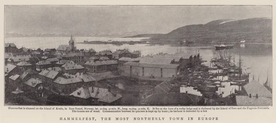 Hammerfest, de meest noordelijke stad van Europa