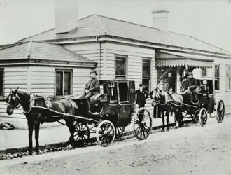 Paard-en-wagen taxi