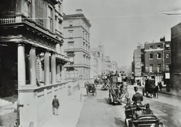 Knightsbridge, Westminster: oostwaarts bij Albert Gate, 1890