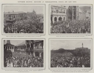 Ladysmith bevrijd, vreugde in Pietermaritzburg, Durban en Kaapstad