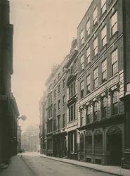 Lombard Street, Londen; foto; gedateerd juni 1885