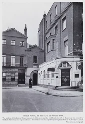 Londen: Savile Place, aan het einde van Savile Row