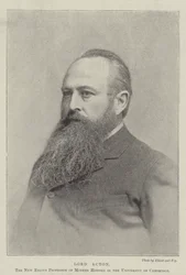 Lord Acton, de Nieuwe Regius Professor in Moderne Geschiedenis aan de Universiteit van Cambridge