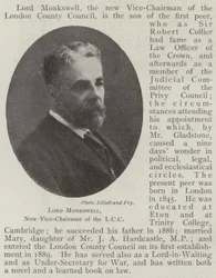 Lord Monkswell, nieuwe vicevoorzitter van de LCC