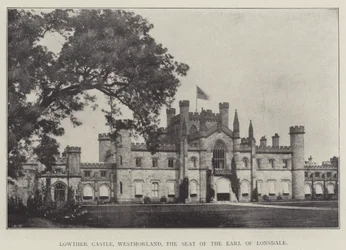 Lowther Castle, Westmorland, de zetel van de graaf van Lonsdale