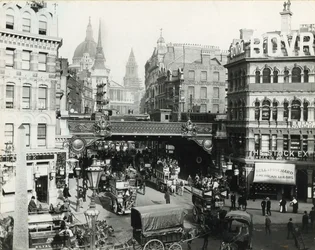 Ludgate Circus, Londen, ca. 1900