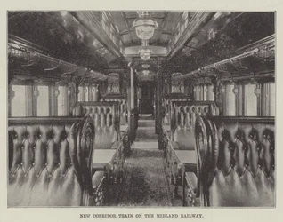 Nieuwe gangtrein op de Midland Railway