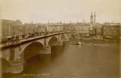 Foto van London Bridge, ca. 1900