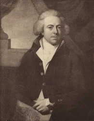 Portret van Robert Adam (zwart-wit foto)