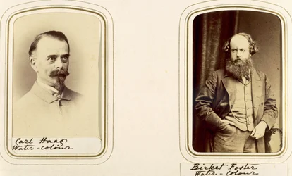 Portretten van Carl Haas en Myles Birket Foster