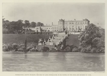 Powerscourt, County Wicklow, het landgoed van Lord Powerscourt, te bezoeken door de hertog en hertogin van York