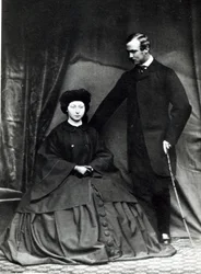 Prinses Alice en Prins Ludwig van Hessen, 1860