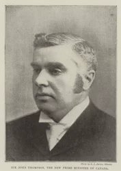 Sir John Thompson, de nieuwe premier van Canada