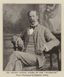 Sir Thomas Lipton, eigenaar van de Shamrock