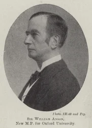 Sir William Anson, nieuw parlementslid voor de Universiteit van Oxford