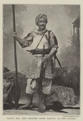 Slatin Bey, die ontsnapte uit Darfur, in de Soedan