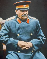 Stalin op de Jalta-conferentie, februari 1945 (foto)