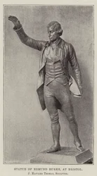 Standbeeld van Edmund Burke in Bristol, J Haward Thomas, beeldhouwer