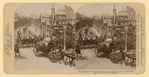 Stereografische afdruk van het diamanten jubileum van koningin Victoria