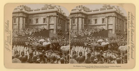 Stereografische afdruk van het diamanten jubileum van koningin Victoria