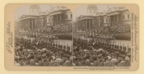 Stereografische afdruk van het diamanten jubileum van koningin Victoria
