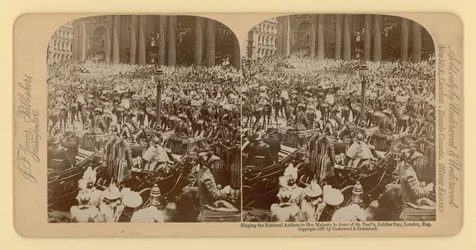 Stereografische afdruk van het diamanten jubileum van koningin Victoria