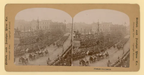 Stereografische afdruk van het diamanten jubileum van koningin Victoria