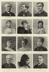 De Comédie Française in Drury Lane, enkele van de Hoofdartiesten