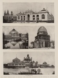 De komende Wereldtentoonstelling in Chicago, de belangrijkste gebouwen die nu in aanbouw zijn