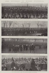 De begrafenis van koningin Victoria