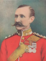 De Wijlen Generaal-majoor Sir W. Penn Symons. Dodelijk Gewond bij Talana Hill, Zuid-Afrika