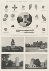 Het millennium van koning Alfred, relikwieën en gedenktekens