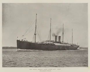 Het Noord-Duitse Lloyd stoomschip Elbe