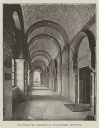 De hoofdgang van het Imperial Institute