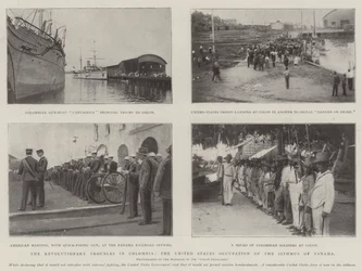 De revolutionaire onrusten in Colombia, de bezetting van de landengte van Panama door de Verenigde Staten