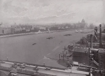 De Theems en Oostelijke Sectie van de Victoria Embankment