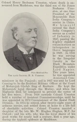 De wijlen kolonel H B Urmston