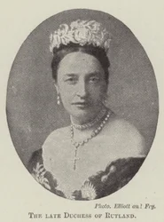 De overleden hertogin van Rutland