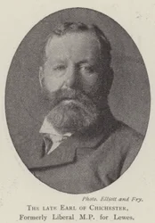 De overleden Graaf van Chichester, voormalig Liberaal Parlementslid voor Lewes