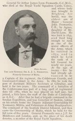 De overleden Generaal Sir A. J. L. Fremantle, voormalig Gouverneur van Malta