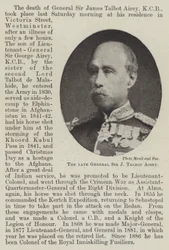 Wijlen generaal Sir J Talbot Airey