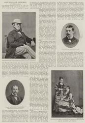 De overleden Lord Randolph Churchill