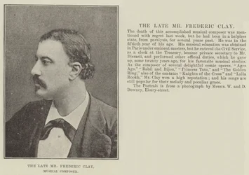 De wijlen de heer Frederic Clay, muzikaal componist