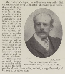 Wijlen Mr Irving Montagu, voormalig oorlogskunstenaar, Illustrated London News