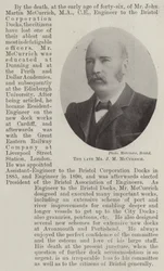 De overleden Mr J M McCurrich