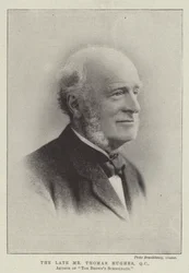 De overleden Mr Thomas Hughes, QC, auteur van Tom Browns Schooldays