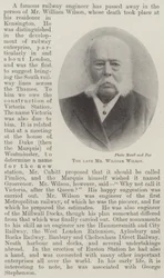 De overleden Mr William Wilson