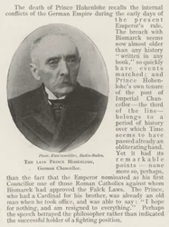 Wijlen Prins Hohenlohe, Duitse Kanselier