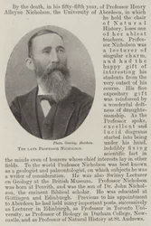 De overleden professor Nicholson